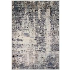 TAPETE PARA SALA POLIPROPILENO 160 X 230 CM AZUL GRIS FÁCIL CUIDADO