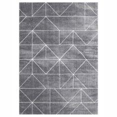 TAPETE PARA SALA POLIÉSTER 200X290 CM GRIS SUAVE Y RESISTENTE