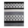 TAPETE PARA SALA POLIÉSTER 200X290 CM NEGRO TRIBAL SUAVE Y RESISTENTE