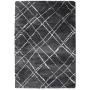 TAPETE PARA SALA POLIPROPILENO 200X290 CM GRIS OSCURO SUAVE AL TACTO