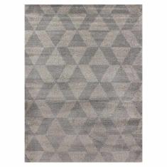 TAPETE PARA SALA POLIPROPILENO 200X290 CM GRIS RESISTENTE AL DESGASTE