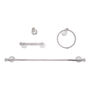JUEGO DE ACCESORIOS PARA BAÑO FLOWELL 4 PIEZAS