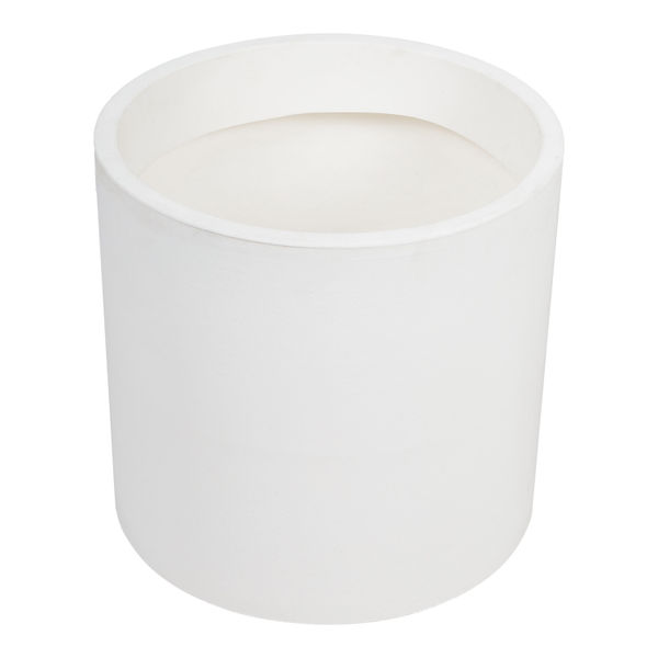 MACETA DE PLÁSTICO REDONDA GRANDE BLANCA 40 CM PARA INTERIOR Y EXTERIOR