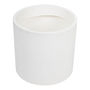 MACETA DE PLÁSTICO REDONDA GRANDE BLANCA 40 CM PARA INTERIOR Y EXTERIOR