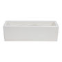 MACETA DE PLÁSTICO RECTANGULAR EXTRA GRANDE BLANCA 60 CM PARA INTERIOR Y EXTERIOR