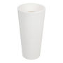 MACETA DE PLÁSTICO REDONDA GRANDE BLANCA MATE 30 CM PARA INTERIOR Y EXTERIOR