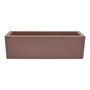 MACETA DE PLÁSTICO RECTANGULAR EXTRA GRANDE CAFÉ 60 CM PARA INTERIOR Y EXTERIOR
