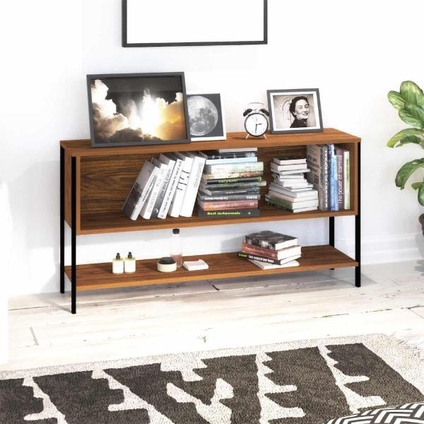 MUEBLE PARA TV PARA 45 PULGADAS MADERA Y METAL TZALAM 122 X 60.6 X 29.9 CM
