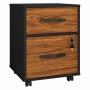 ARCHIVERO ESENCIAL RODANTE CON CERRADURA 2 CAJONES AMPLIOS DISENO ROBUSTO COLOR NEGRO TZALAM