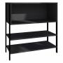ESTANTE MADERA Y METAL 3 NIVELES 81.8 X 81.9 X 29.9 CM MULTIUSOS