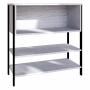 ESTANTE MADERA 3 NIVELES 81.8 X 81.9 X 29.9 CM MULTIUSOS GRIS