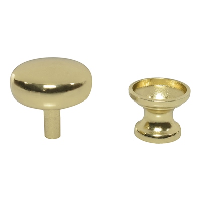 JALADERA DE BOTÓN 3 X 2.9 CM DORADO