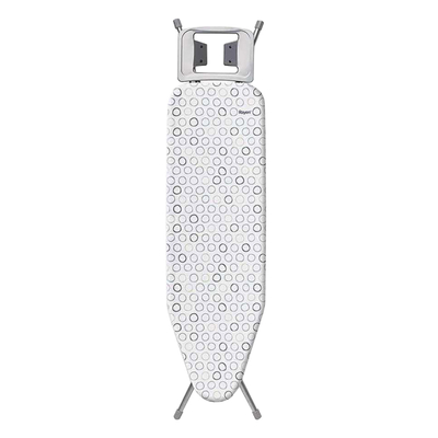 TABLA PARA PLANCHAR DE METAL 1.13 M X 34 CM BLANCO