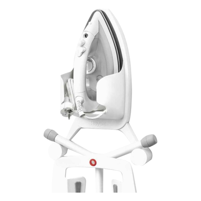 COLGADOR PARA BURRO Y PLANCHA DE PLÁSTICO 43 X 31 CM BLANCO
