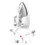 COLGADOR PARA BURRO Y PLANCHA DE PLÁSTICO 43 X 31 CM BLANCO