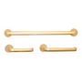 JUEGO DE ACCESORIOS PARA BAÑO LATÓN DORADO 3 PIEZAS