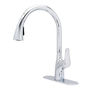 LLAVE PARA FREGADERO MONOMANDO CROMO CUELLO ALTO 17" MAYOR ALCANCE
