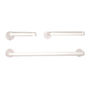 JUEGO DE ACCESORIOS PARA BAÑO METAL PLATA 3 PIEZAS
