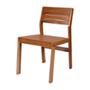 SILLA JARDÍN FIJA MADERA CAFE