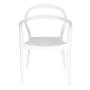 SILLA DE JARDÍN APILABLE SISSI PLÁSTICO BLANCO