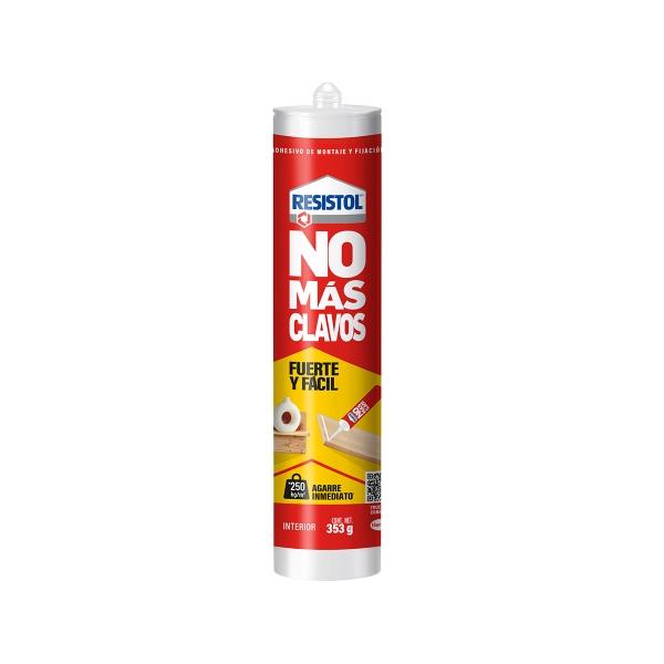RESISTOL NO MÁS CLAVOS FUERTE Y FÁCIL BLANCO 353 GR