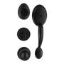 POMO GATILLO TUBULAR ENTRADA PRINCIPAL REVERSIBLE METAL NEGRO MATE