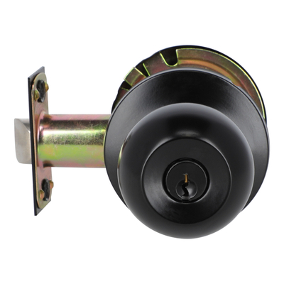 POMO CILÍNDRICO ENTRADA REVERSIBLE METAL NEGRO MATE
