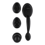 POMO TABULAR ENTRADA PRINCIPAL REVERSIBLE METAL NEGRO MATE
