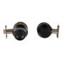 COMBO DE PERILLA Y CERROJO SENCILLO REVERSIBLE NEGRO MATE METAL