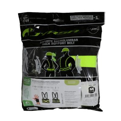 KIT DE SEGURIDAD FAJA SOPORTE SACROLUMBAR Y MUÑEQUERA DE NEOPRENO.