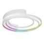PLAFON CON FORMA ESPIRAL SMART 27W RGBW ACABADO BLANCO 1,850 LM.
