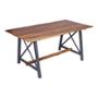 MESA DE JARDÍN RECTANGULAR MISTRAL 1600 MADERA CAFÉ / GRIS