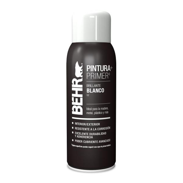 PINTURA EN AEROSOL BLANCO BRILLANTE PARA SUPERFICIES MÚLTIPLES DE SECADO RÁPIDO