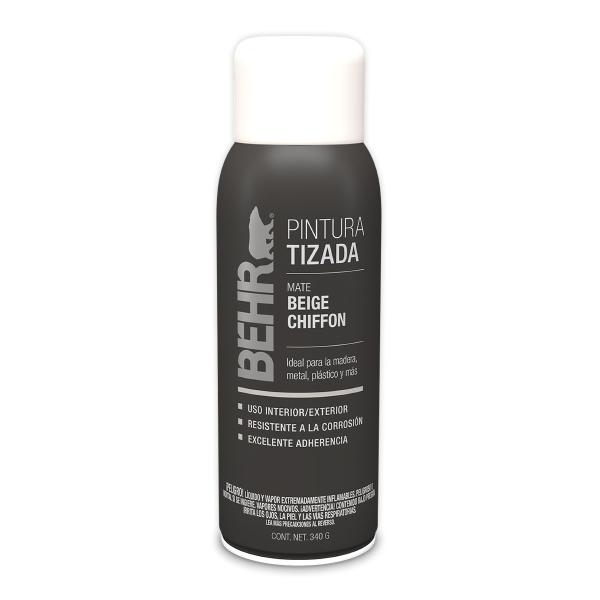 PINTURA EN AEROSOL BEIGE CHIFFON MATE PARA MADERA METAL Y PLÁSTICO DE SECADO RÁPIDO