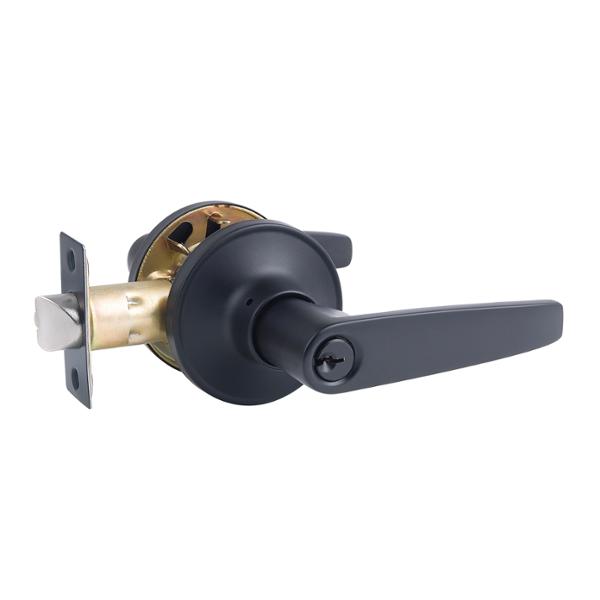 MANIJA PARA ENTRADA CON LLAVE DE 35 A 45 MM METAL NEGRO MATE