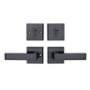 CERRADURA DE EMBUTIR BRUNEI DOBLE CILINDRO NEGRO