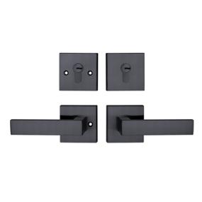 CERRADURA DE EMBUTIR BRUNEI DOBLE CILINDRO NEGRO