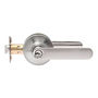 MANIJA DEFIANT PARA ENTRADA CON LLAVE DE 35 A 45 MM METAL NÍQUEL SATINADO