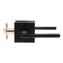 MANIJA PARA PUERTA REVERSIBLE ACERO INOXIDABLE NEGRO MATE PARA BAÑO Y RECÁMARA