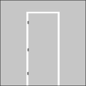 MARCO PARA PUERTA ROSI 219 X 6 CM CON ACABADO FONDO BLANCO CON BISAGRA 3 BISAGRAS