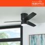 VENTILADOR DE TECHO OSSA 52" INTELIGENTE FUNCIONA CON HUBSPACE PARA INTERIOR NEGRO