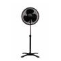 VENTILADOR DE PEDESTAL AJUSTABLE 16 PULGADAS USO EN INTERIORES NEGRO