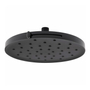 REGADERA PLATO LLUVIA CIRCULAR ABS NEGRO MATE CON CAMBIO DE FLUJO