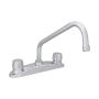 LLAVE PARA FREGADERO DUOMANDO CROMO MANERALES REDONDOS 8" CONTROL DE TEMPERATURA