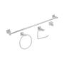 JUEGO DE ACCESORIOS PARA BAÑO ZINC 4 PIEZAS