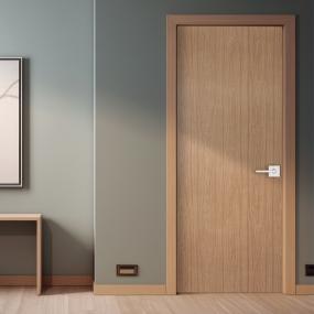 PUERTA INTERIOR TAMBOR 90 X 213 CM NOGAL AJUSTE EXPRESS