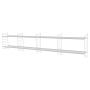 REPISA VINTAGE QUATRO MODULAR 50 CM X 2.40 M 5 SOPORTES 8 BANDEJAS ACERO BLANCO