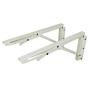 MÉNSULA ABATIBLE PARA REPISA 27 CM 1 PIEZA ACERO BLANCO