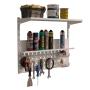 KIT ORGANIZATODO MULTIFUNCIÓNAL ACERO CON ACABADO BRILLANTE BLANCO