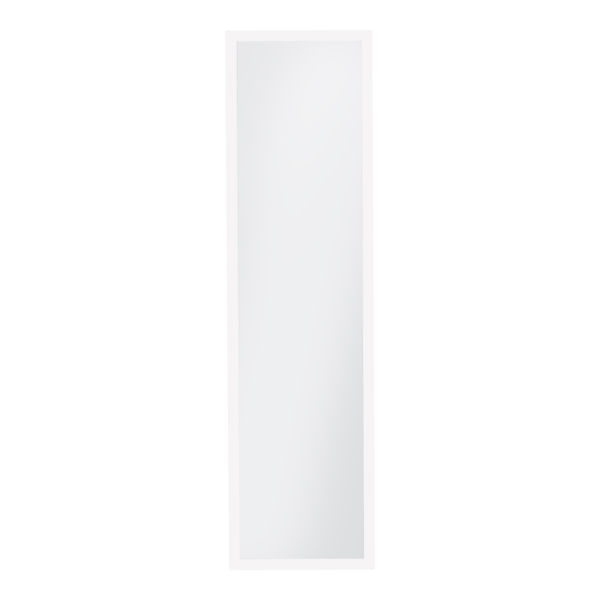 ESPEJO DECORATIVO RECTANGULAR CON MARCO BLANCO 1.25 M X 34 CM